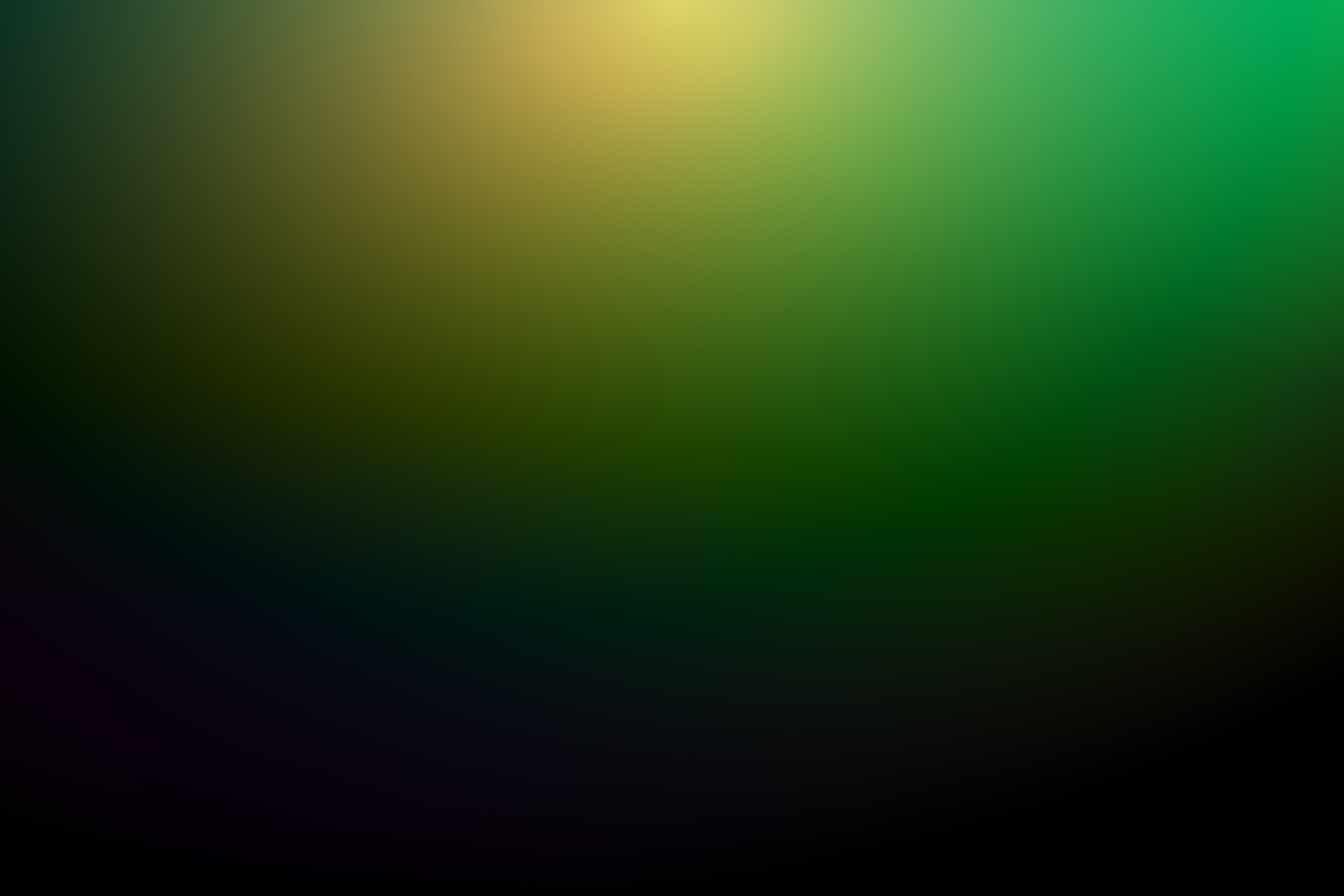 Gradient of Black, Green and Yellow